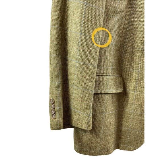 Vintage Brooks Brothers Plaid Wool Single Button Blazer Sports Coat Jacket 42 LG - Picture 2 of 11